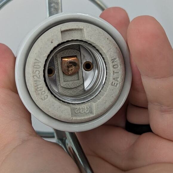 Set of 2 LanternLock Paper Lantern Lamp Holders 24" Frame 32" Cord - Picture 3 of 4